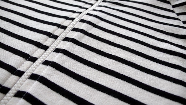 Polo Stripe: White