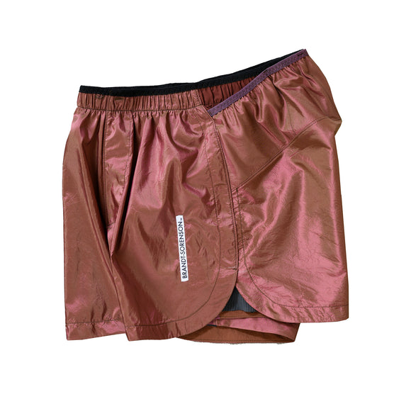 Pure Silk Taffeta Run Shorts