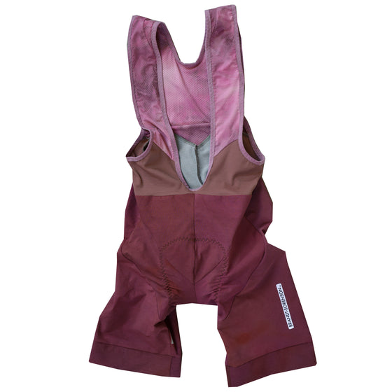 Hand-Dyed Cordura Bib Shorts Dusty Rose