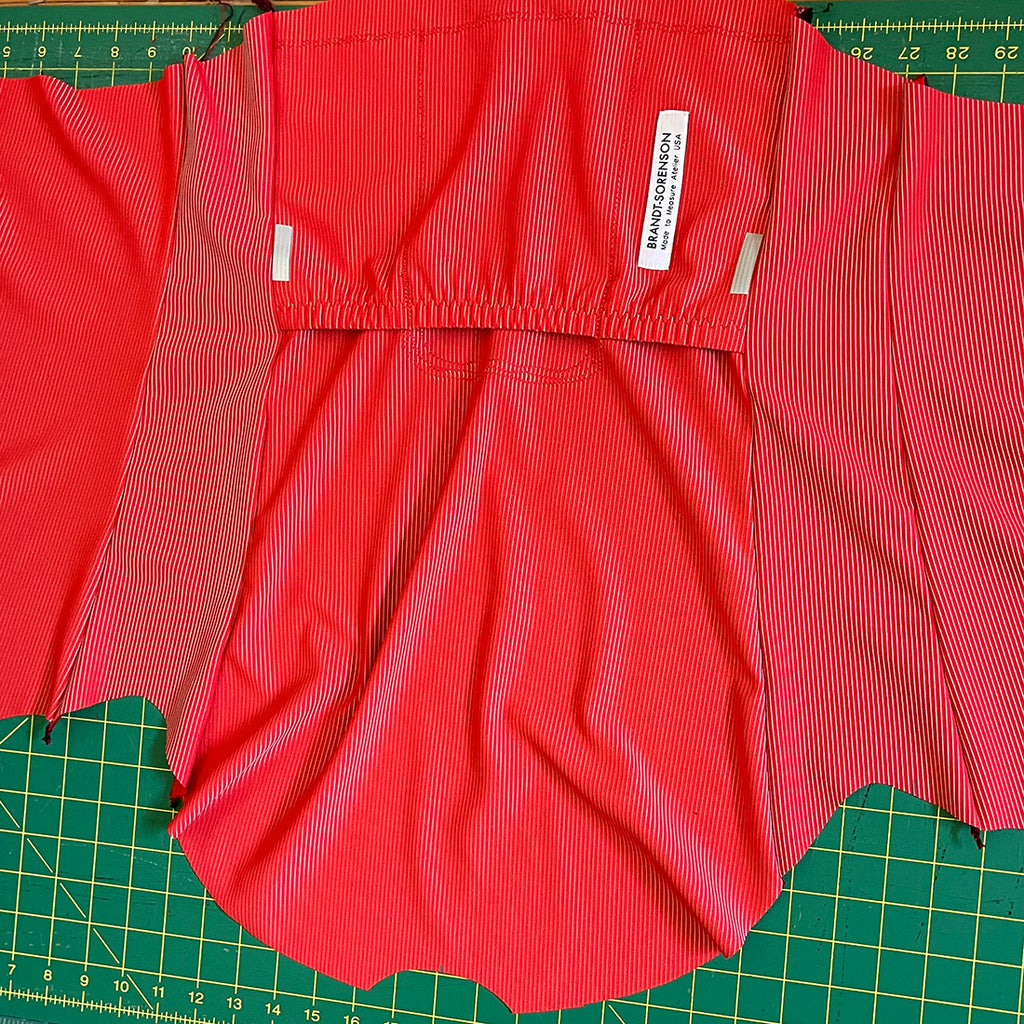 Rib Knit Air Jersey: Red/Grey