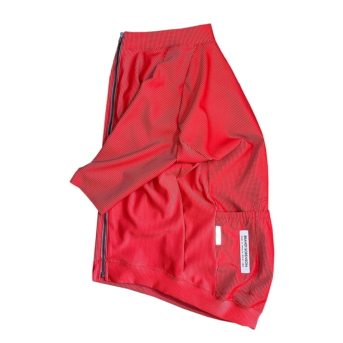 Rib Knit Air Jersey: Red/Grey