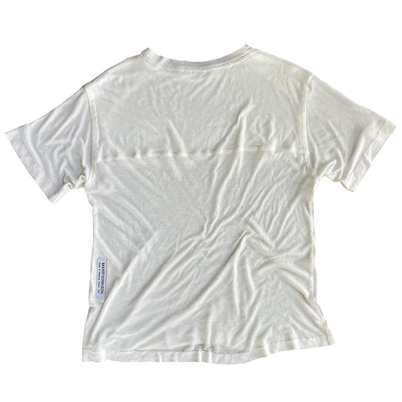 Hand Stitched T-shirt Silk Jersey / Cashmere Tissue