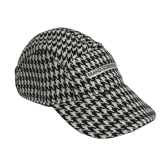 Wool Houndstooth Run Cap