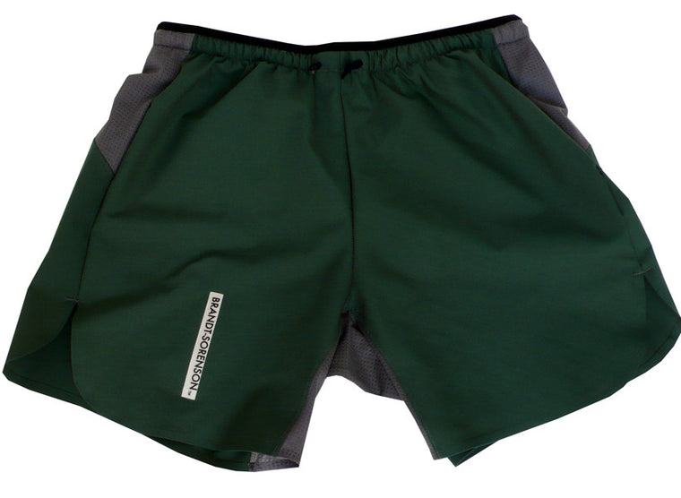 Trail Run Shorts: Forest Green 2016