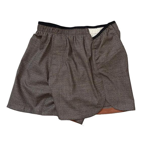 Taupe Pure Wool Trail Shorts